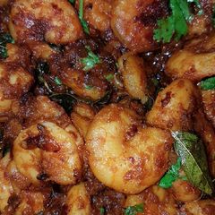 PRAWNS FRY (andhra style) A picture of PRAWNS FRY (andhra style).