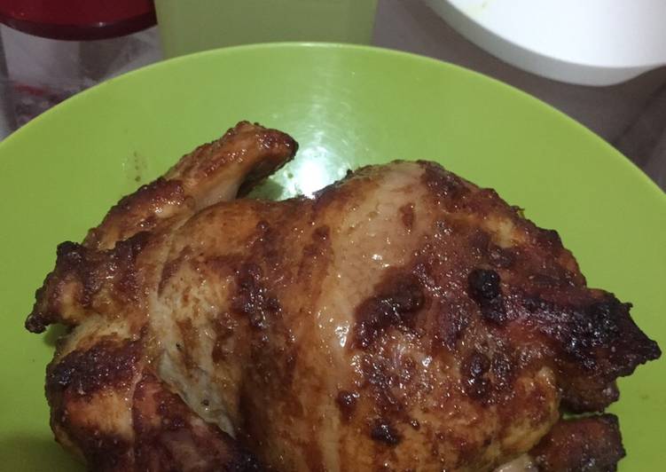 Resep Ayam panggang oven pedas manis, Enak