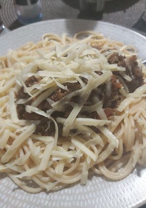 A picture of Dad's Spag Bol.