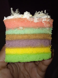 Foto resep Rainbow cake kukus