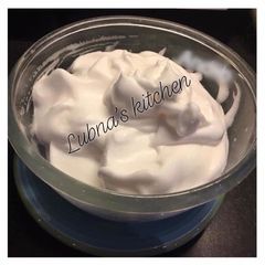 A picture of Aquafaba - to make cream for vegans and vegetarian:.