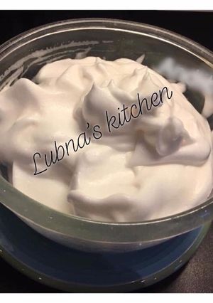 A picture of Aquafaba - to make cream for vegans and vegetarian:.
