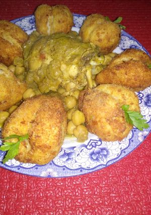 صورة لوصفة طاجين الخوخ