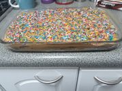 Una foto de crema para chocotorta