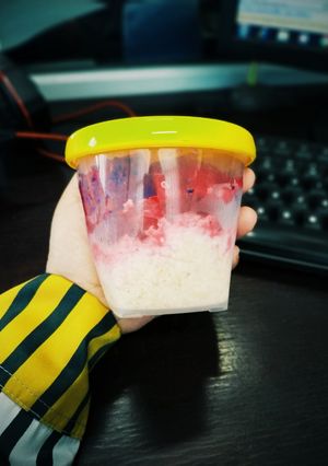 Foto resep Overnight Oat Dragon Fruit - Oat Buah Naga