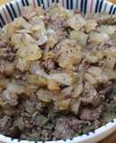 Black Pepper Ground Beef with Onions