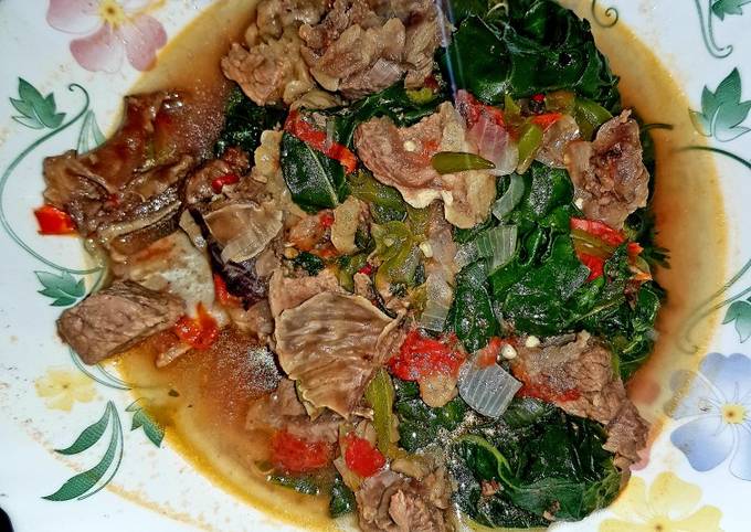 Tumbukiza (beef and spinach)