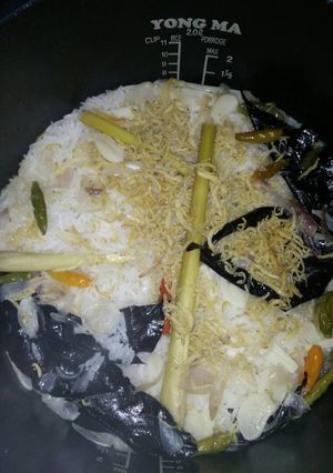Foto resep Nasi Liwet Ikan Teri Rice Cooker