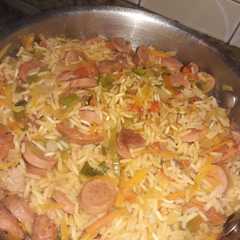 A picture of Arroz ahumado.