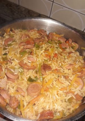 Una foto de Arroz ahumado