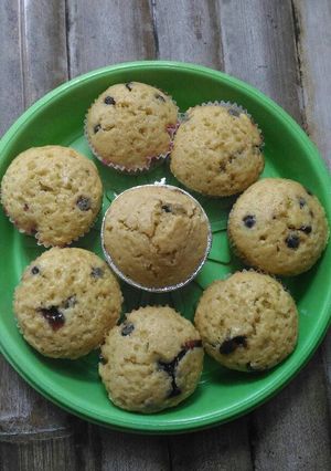 Foto resep Muffin blueberry chocochips