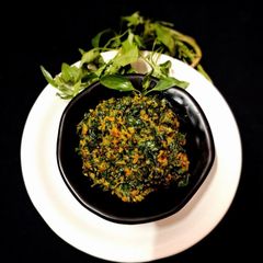 A picture of Besan Bathua Leaves Sabzi.