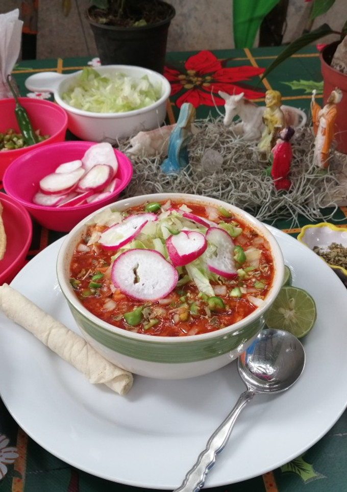 Una foto de Menudo pozolero a mi estilo