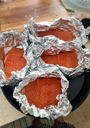 Foto resep Grilled salmon