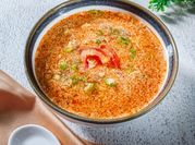 Gambar sup daging cincang telur