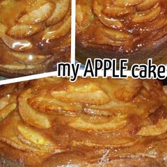 A picture of AMIEs APPLE cake.