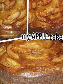 A picture of AMIEs APPLE cake.