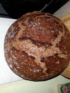 A picture of 40% whole wheat bread..