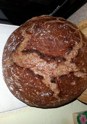 A picture of 40% whole wheat bread..