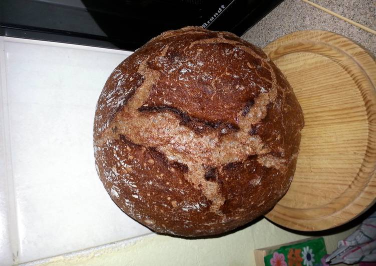 Easiest Way to Prepare Any-night-of-the-week 40% whole wheat bread.