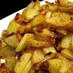 A picture of Sauteed/Fried Garlic Flavored Potatoes and Onions.