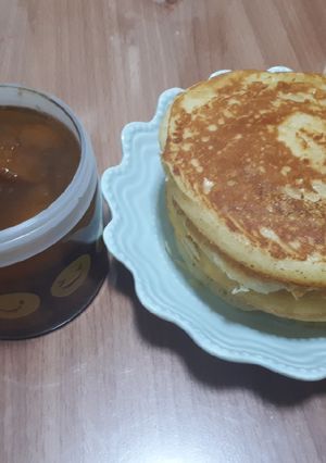 รูปของ Pancake&ซอสพีช