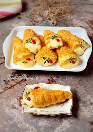 Foto resep Horn pastry isi vla keju