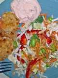 Baked Coconut Shrimp with Chrunchy Thai Salad