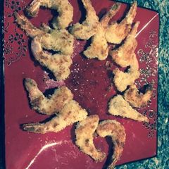 A picture of Baked coconut shrimp.