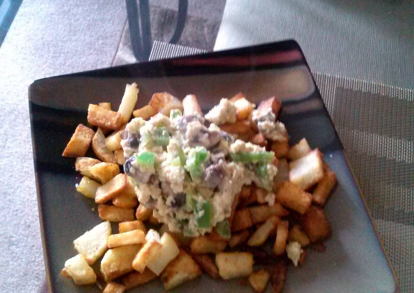 Simple eggs and potatoes