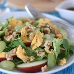 A picture of Blue Cheese, Grape, Apple, and Walnut Salad.