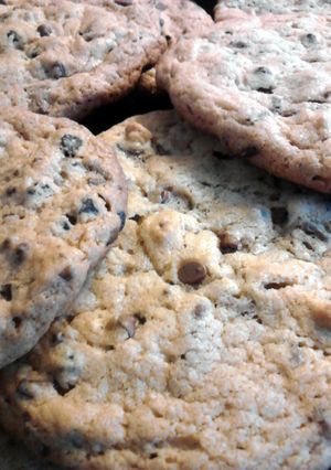 A picture of Not Your Ordinary Peanut Butter Chocolate Chip Cookies.