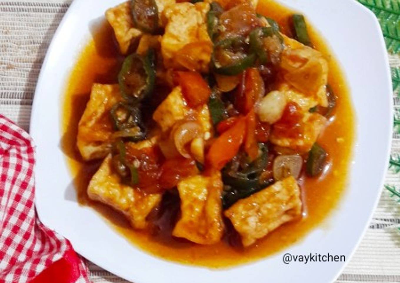 Tahu Oseng Cabe Ijo