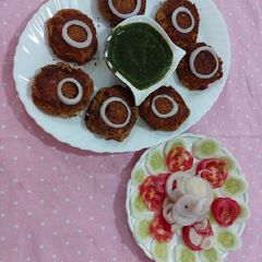 A picture of Soya beans shami kababs.