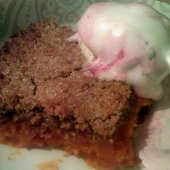 A picture of Vickys Sweet Potato Crumble, GF DF EF SF NF.