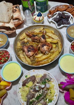 صورة لوصفة صينيه دجاج وبطاطا بالفرن