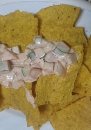A picture of Healthy Nachos Dip.