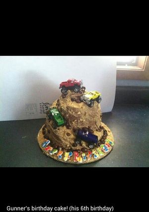 A picture of s'mores cake.