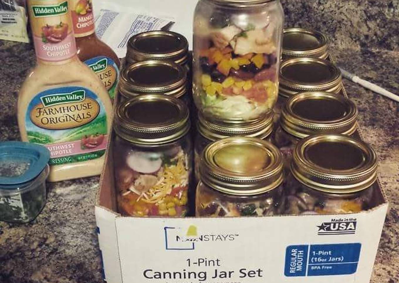 A simple Southwestern salad cocktail