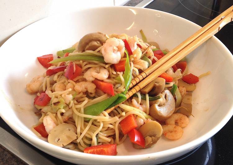 Recipe: Tasty Shrimp Noodles