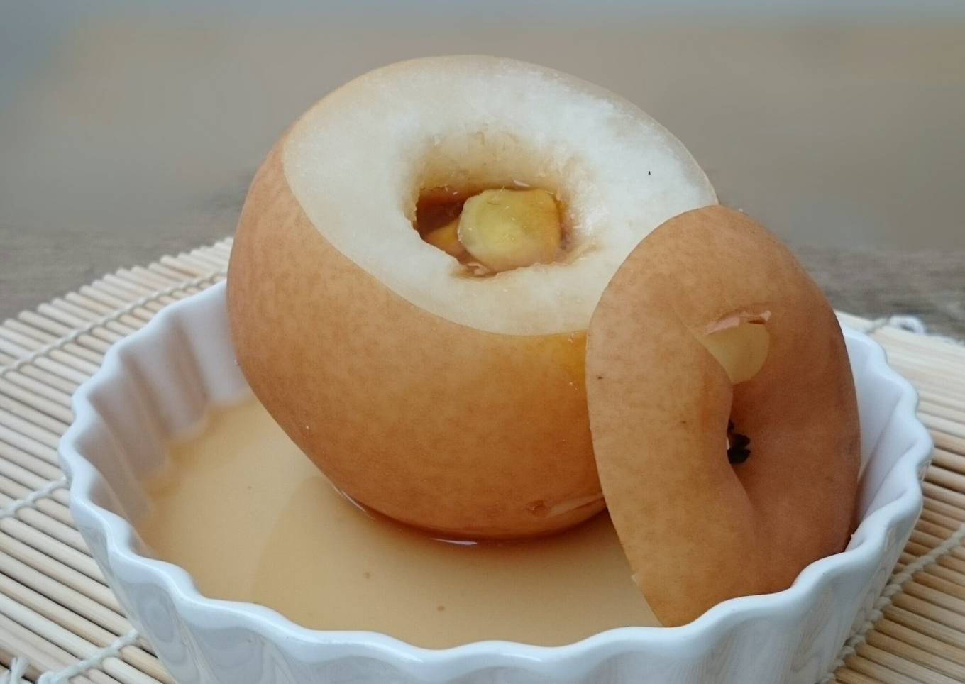 Asian Pear And Honey For Cough Remedy