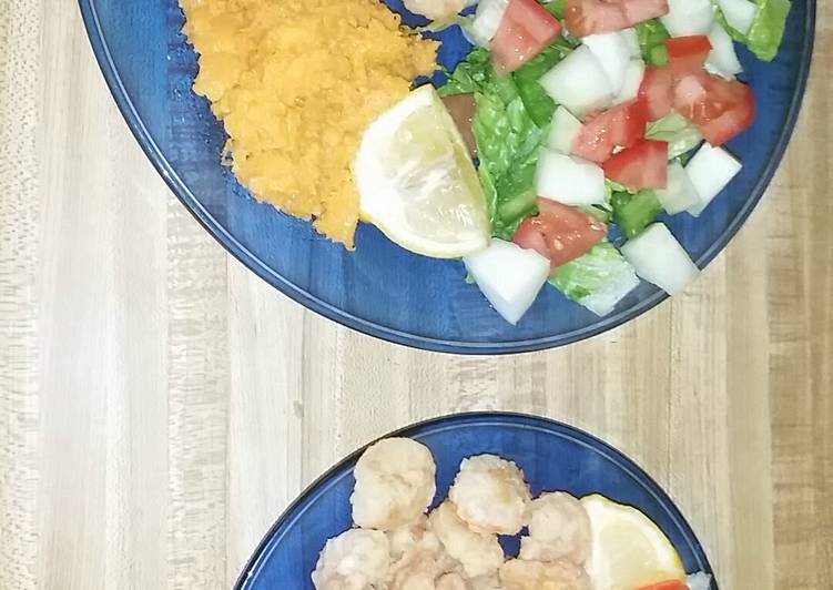 Simple fried shrimp