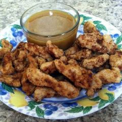 A picture of Chicken Dippers with Honey Mustard Sauce.