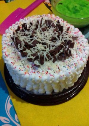 Foto resep Steamed Rainbow cake ala bunda Tintin