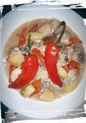 A picture of Coconut milk adobo.