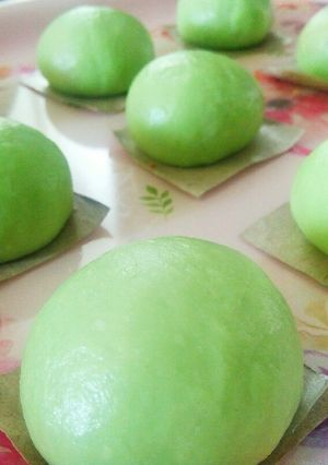 Foto resep Bakpau Pandan isi Unti Kelapa Lembut & Menul