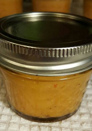 A picture of Roasted Habanero Passion Fruit Hot Sauce.
