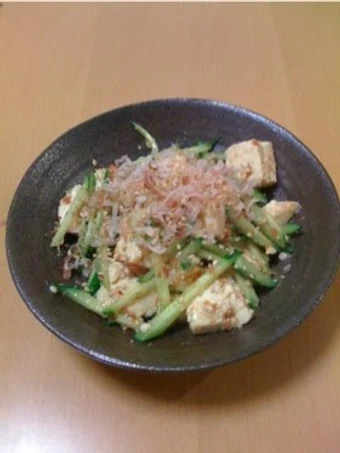 Simple Way Make Recipe Tofu and Cucumber Salad with Umeboshi-Sesame Dressing that is Delicious, So Delicious}
