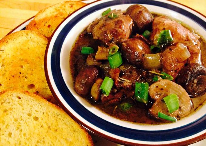 Coq Au Vin, Chicken In Red Wine