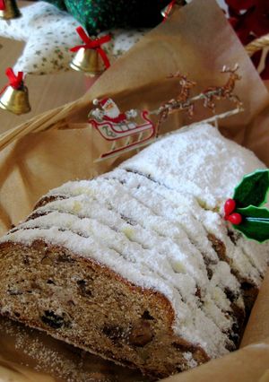 A picture of Our Family's Stollen.